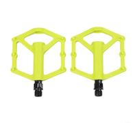 Pedali in nylon con cuscinetti DU per mountain bike e bici da strada, supportano un'efficiente erogazione di potenza e una riduzione della resistenza meccanica (verde)