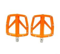 Pedali larghi in nylon ad alta resistenza per bici da strada, cuscinetti sigillati per appassionati di strada e MTB (arancione, 4 paia)