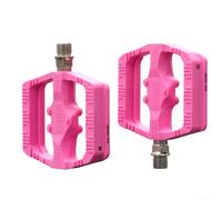 Pedali leggeri in alluminio 6061 con piattaforma estesa in plastica per una migliore efficienza del pedale sulle sezioni in salita (rosa pedalplastica)