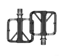 Pedali leggeri per bici elettrica con punte antiscivolo per un migliore controllo e prestazioni di guida (CNC nero)