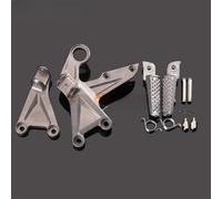 Pedali Moto Pedane anteriori Pedane Poggiapiedi Pedali Staffa Per CBR1000RR CBR 1000RR 2008 2009 2010 2011 2012 2013 2014(SILVER)