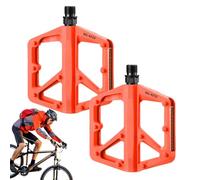 Pedali Mountain Bike, Pedali Piatti Per Ciclismo, Leggeri Antiscivolo con Fasce Rifrangenti per Percorsi Urbani Attività All Aperto ed Esercizio