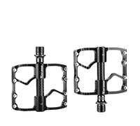 Pedali Mtb 3 cuscinetti pedale for bicicletta ultraleggero in fibra di carbonio asse cavo strada ciclismo antiscivolo pedana accessori for bici(Road Black)