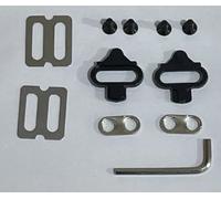 Pedali MTB Compatibili con Shimano SPD, Sistema a Doppio Foro per Scarpe MTB, Pedali da Montagna con Design Ergonomico, 12° di Floating, Set Completo con Viti e Attrezzi, Per Uomo e Donna, I