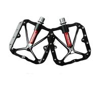 Pedali Mtb Cuscinetti sigillati Pedali for bicicletta for bici piatti for mountain bike da strada MTB Accessori for piattaforma larga Parte(Black-Red)