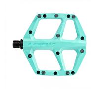 Pedali MTB Flat Composito Trail Fusion Azzurro Perno Chromoly Leggeri 320g Aderenza