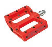 Pedali MTB flat EXUSTAR termoplastica E-PB71 - Colore: Rosso