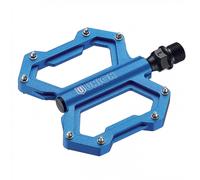 Pedali MTB Flat Freeride Alluminio Blu Leggeri Resistenti 304g