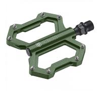 Pedali MTB Flat Freeride SP1210 Alluminio Verde Leggeri Resistenti 304g