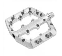 Pedali MTB Flat Waveform Large Argento Alluminio