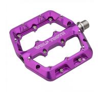 Pedali MTB Flat Waveform Large Viola Alluminio Leggeri Resistenti