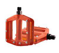 Pedali Mtb Pedale da montagna for bicicletta Pedali MTB piatti for bici antiscivolo in fibra di nylon sportivo for ciclismo Accessori(Orange)