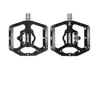 Pedali Mtb Pedale for bicicletta a due usi 2 in 1 con accessori for blocco cuscinetto sigillato antiscivolo in alluminio da strada MTB tacchetta gratuita(MZ-156 black)