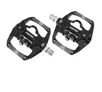 Pedali Mtb Pedale for bicicletta a due usi Tacchetto 2 in 1 for accessori for blocco cuscinetto sigillato antiscivolo in alluminio da strada MTB(MZ-159 black)