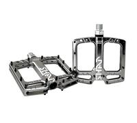 Pedali Mtb Pedale for mountain bike ultraleggero con cuscinetto di tenuta, piedi piatti antiscivolo cavi lucidati, pedali for bicicletta da, parti for attrezzatura equitazione(Titanium)