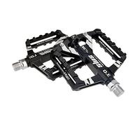 Pedali Mtb Pedali a bici piatti in lega di alluminio cuscinetti sigillati a pedale ultraleggero Du Cuscinetto CNC Pedale della bici non slip Mtb Accessori for bici da strada(Noir)