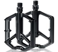Pedali Mtb Pedali Bicicletta Alluminio di Alta Qualità e Cuscinetto Nero argento