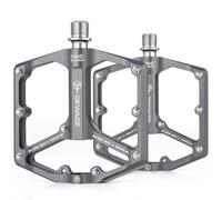 Pedali Mtb Pedali for bici piatti, pedali for bici MTB con piattaforma larga, in alluminio leggero, cuscinetti sigillati da 9/16" for strada, BMX, MTB(Titatium)