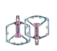 Pedali Mtb Pedali for bicicletta Cuscinetto sigillato Lega di alluminio Ciclismo piatti MTB antiscivolo Accessori for bici da strada BMX(105 DU Bearing Color)