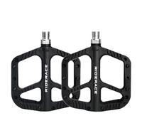 Pedali Mtb Pedali for bicicletta ultraleggeri con cuscinetti in nylon, for strada, BMX, MTB, mountain bike, piattaforma piatta, antiscivolo, parti for ciclismo, accessori(Noir)