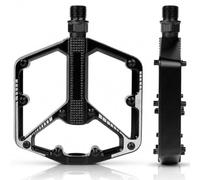 Pedali Mtb, Romon Pedali Bicicletta Alluminio di Alta Qualità e Cuscinetto du Sigillato, Pedali Piatti 9/16 Lavorati a CNC con Chiodi Antiscivolo Rimovibili per Principianti, Bici da Strada, da Città