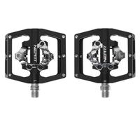 Pedali neatt double side clipless con gabbia spd nero
