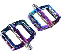 Pedali, Pedali for bicicletta, piattaforma MTB Oil Slick Mountain Parti for biciclette pieghevoli anti-silp con cuscinetti da strada in alluminio