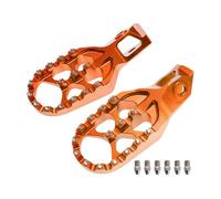 Pedali Pedane Moto 2024 2025 Pedane for moto Poggiapiedi/Adatto for KTM SX SXF XC XCF EXC EXCF for Husqvarna TX FX TC FC TE FE 125 250 300 350 450 500(Orange)