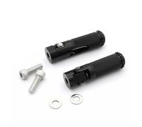 Pedali Pedane Pieghevoli Per Moto Set Arretrate Poggiapiedi E Pedali Per YZF R1 R6 MT-07 MT-09 Tmax Nmax FZ1 FZ6(Nero)