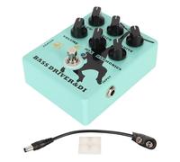 Pedali per basso ZDI 2 con interfaccia da 1/4 di pollice, controlli multipli, pedale di compressione per basso in lega di alluminio per la registrazione di spettacoli dal vivo