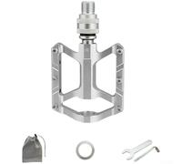 Pedali per bici a sgancio rapido con filettatura da 22,7 cm, in lega di alluminio, a tre cuscinetti, antiscivolo, impermeabili, per Brompton, Dahon, bici da strada, bici da città, sinistra, destra