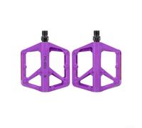 Pedali per bici con piattaforma piatta antiscivolo con strisce riflettenti per bici da strada e per gravel, costruzione in nylon, 580 g