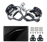 Pedali per Bici da Corsa, Pedali con Cuscinetti in Fibra di Carbonio per Bici, Compatibili con Autobloccaggio, Pedali Universali per Bici da Corsa da 9/16", Pedali Senza Clip(Look)