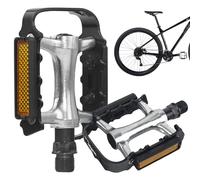 Pedali per bici da strada da 300 g - Pedali piatti con cuscinetti antiscivolo | Attrezzatura da ciclismo leggera in alluminio per mountain bike, corsa, bici da pista, supporto per piede