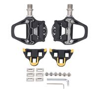 Pedali per bici da strada pedali ciclistici con tacchette in fibra di nylon pedili di cuscinetti leggeri per cavalcare 1 coppia