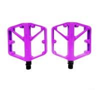 Pedali per bici leggeri in lega di alluminio con cuscinetti DU progettati per un efficiente trasferimento di potenza su pedalate su due superfici (rosa)