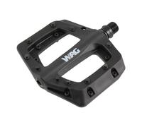 Coppia Pedali Bici Freeride Flat Mtb Neri Professionali Bicicletta in Resina Wag