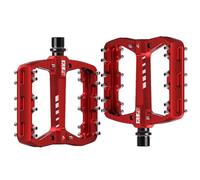 Pedali per bici,Pedali piatti 2 pezzi - Cuscinetti DU antiscivolo piatti in lega di alluminio con pedale a piattaforma larga, leggeri per biciclette