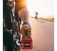 Pedali per bici - Pedali piatti 2 pezzi,Pedale con piattaforma ampia, cuscinetti DU in lega di alluminio leggera, per biciclette e la maggior parte delle bici per adulti