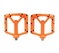 Pedali per bicicletta a due cuscinetti con viti antiscivolo sostituibili progettate per mountain bike (arancione)