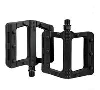 Pedali per bicicletta con filettatura da 14 mm di diametro, realizzati in nylon e dotati di cuscinetti sigillati per tutte le condizioni atmosferiche (nero)