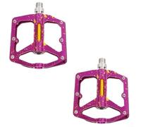 Pedali per bicicletta in lega di alluminio con cuscinetti di precisione, sgancio rapido e tacchetti in acciaio inossidabile che offrono una pedalata stabile e un controllo migliorato per mountain bike