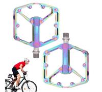 Pedali per bicicletta, leggeri e di ricambio per cuscinetti, pedali antiscivolo con tacchette, per escursioni, ciclismo, fitness, per donne e uomini