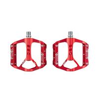 Pedali per biciclette, Bicycle Pedals Aluminum Alloy 3 Sealed Bearing 9/16 Inch 110x120mm 285g Multicolor Pack of 1(Red)