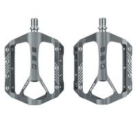 Pedali per biciclette, Bicycle Pedals Aluminum Alloy 3 Sealed Bearing 9/16 Inch 110x120mm 285g Multicolor Pack of 1(Grey)