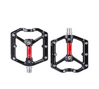Pedali per biciclette, Bicycle Pedals Aluminum Alloy 9/16 Inch 380g for Mountain Road Folding City Bike MTB BMX Gold Red Titanium(Red)