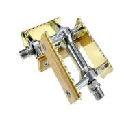 Pedali per biciclette, Bicycle Pedals Aluminum Alloy Bearing Platform Non-Slip Multicolor Pack of 2(Gold)