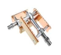 Pedali per biciclette, Bicycle Pedals Aluminum Alloy Bearing Platform Non-Slip Multicolor Pack of 2(Rose Gold)