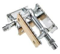Pedali per biciclette, Bicycle Pedals Aluminum Alloy Bearing Platform Non-Slip Multicolor Pack of 2(Silver)