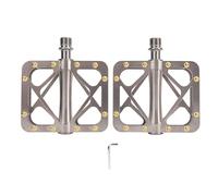 Pedali per biciclette in lega di bici da bici in lega di titanio con cuscinetti se sigillati porta filettata universale per la sostituzione del mountain bike 2pcs